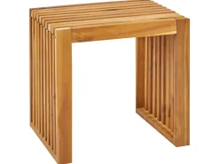 Hot Beliani Set da pranzo da giardino con sgabelli 3 posti BELLANO Legno d'acacia Marrone