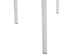 Clearance Beliani Set da pranzo da giardino 6 posti GROSSETO Piastra tripla Granito Lucido Nero/Grigio Argento Grigio Nero