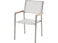 Online Beliani Set da pranzo da giardino 6 posti GROSSETO Granito fiammato Nero/Bianco Bianco Argento Grigio