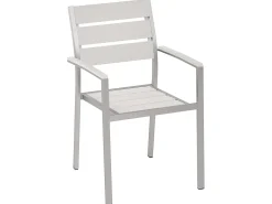 Outlet Beliani Set da pranzo da giardino 6 posti VERNIO Bianco Bianco Argento