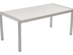 Outlet Beliani Set da pranzo da giardino 6 posti VERNIO Bianco Bianco Argento
