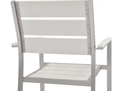 Outlet Beliani Set da pranzo da giardino 6 posti VERNIO Bianco Bianco Argento