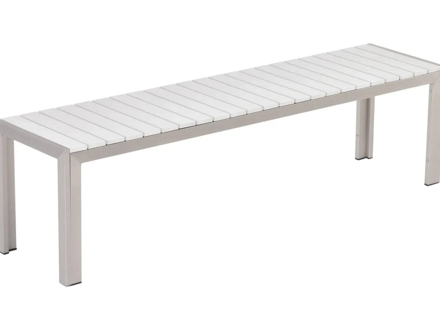 Discount Beliani Set da pranzo da giardino 6 posti NARDO Bianco Bianco Argento