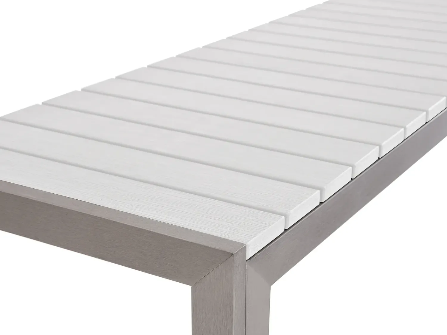 Discount Beliani Set da pranzo da giardino 6 posti NARDO Bianco Bianco Argento