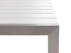 Discount Beliani Set da pranzo da giardino 6 posti NARDO Bianco Bianco Argento