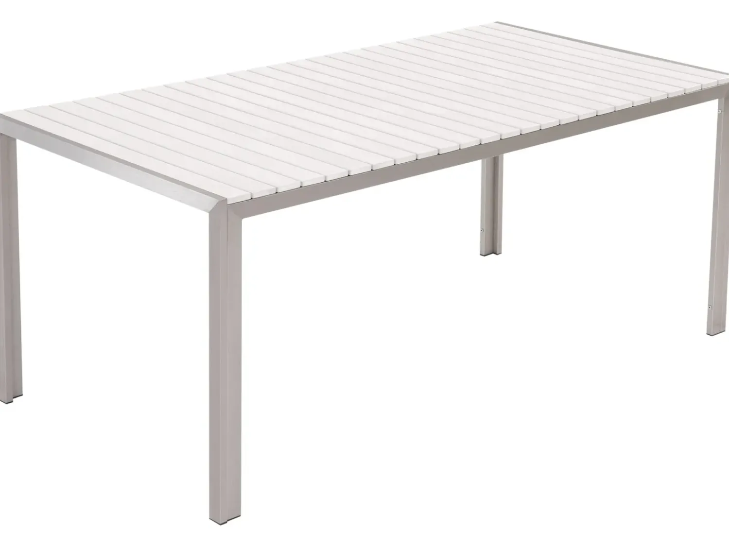 Discount Beliani Set da pranzo da giardino 6 posti NARDO Bianco Bianco Argento