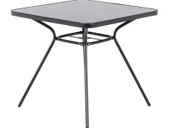 Outlet Beliani Set da pranzo da giardino 4 posti LIVO Metallo Nero