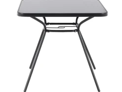 Outlet Beliani Set da pranzo da giardino 4 posti LIVO Metallo Nero