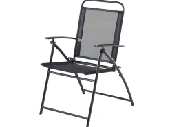 Outlet Beliani Set da pranzo da giardino 4 posti LIVO Metallo Nero