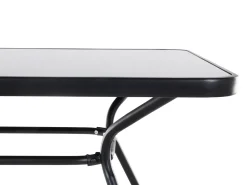 Online Beliani Set da pranzo da giardino 6 posti LIVO Metallo Nero