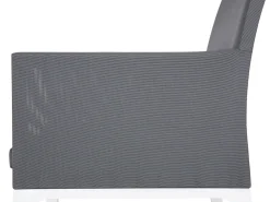 Clearance Beliani Set da pranzo da giardino 6 posti BACOLI con cuscini Metallo Grigio Bianco Grigio