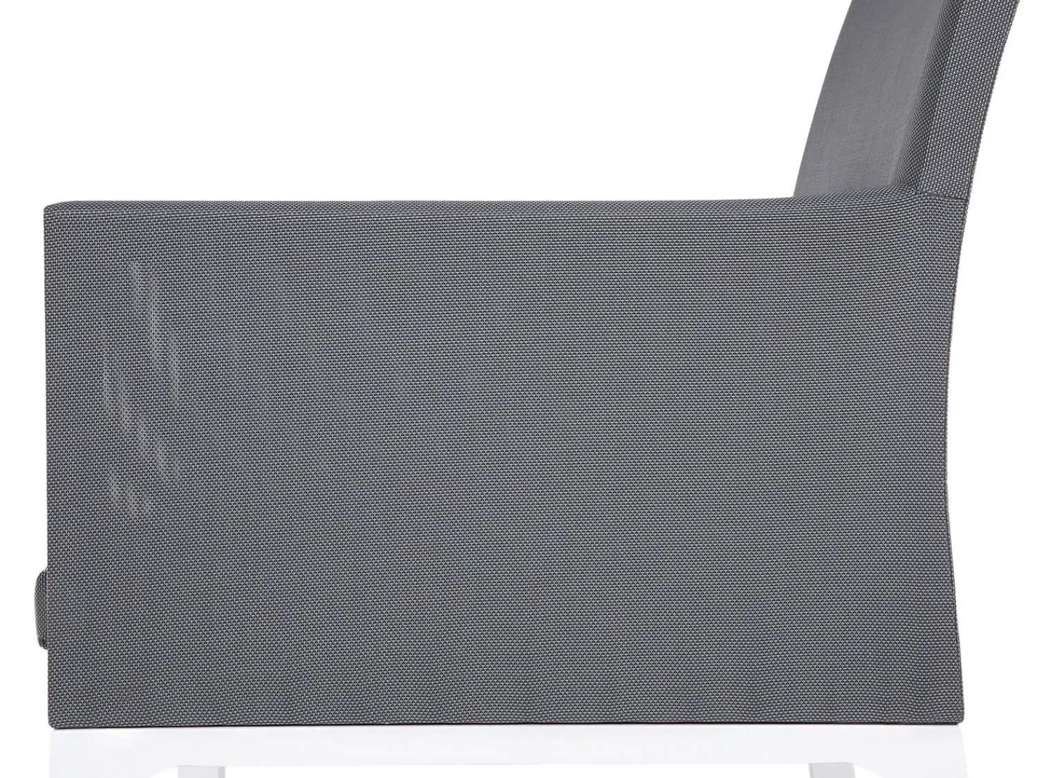 Clearance Beliani Set da pranzo da giardino 6 posti BACOLI con cuscini Metallo Grigio Bianco Grigio