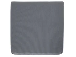 Clearance Beliani Set da pranzo da giardino 6 posti BACOLI con cuscini Metallo Grigio Bianco Grigio
