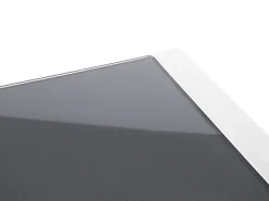 Clearance Beliani Set da pranzo da giardino 6 posti BACOLI con cuscini Metallo Grigio Bianco Grigio