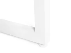 Clearance Beliani Set da pranzo da giardino 6 posti BACOLI con cuscini Metallo Grigio Bianco Grigio