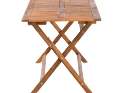 Beliani Set da pranzo da giardino 6 posti CENTO con cuscini Legno d'acacia Marrone Grigio Marrone