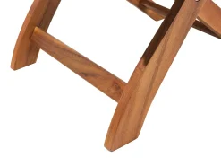Beliani Set da pranzo da giardino 6 posti CENTO con cuscini Legno d'acacia Marrone Grigio Marrone