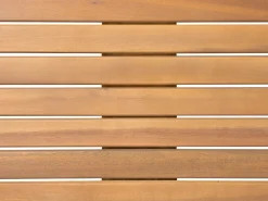Hot Beliani Set da pranzo da giardino 8 posti CESANA Legno d'acacia Marrone chiaro Grigio Marrone