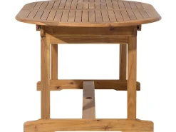 Discount Beliani Set da pranzo da giardino 8 posti MAUI con cuscini Legno d'acacia Rosso scuro Rosso Marrone