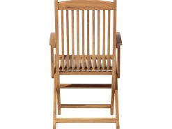 Discount Beliani Set da pranzo da giardino 8 posti MAUI con cuscini Legno d'acacia Rosso scuro Rosso Marrone
