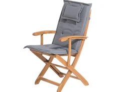 Beliani Set da pranzo da giardino 8 posti MAUI con cuscini Legno d'acacia Grigio Marrone Grigio