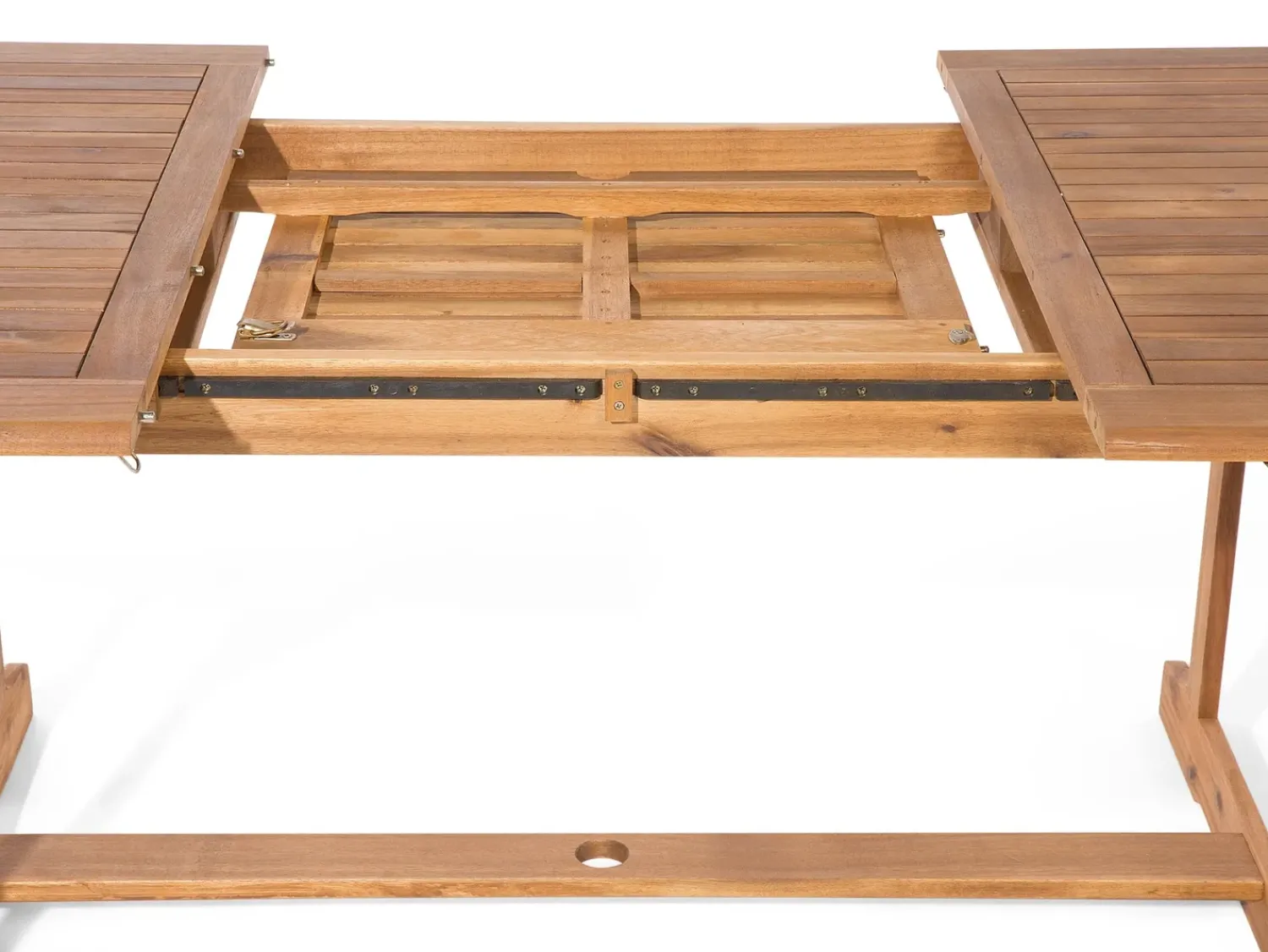 Discount Beliani Set da pranzo da giardino 8 posti MAUI con cuscini Legno d'acacia Bianco sporco Bianco Marrone