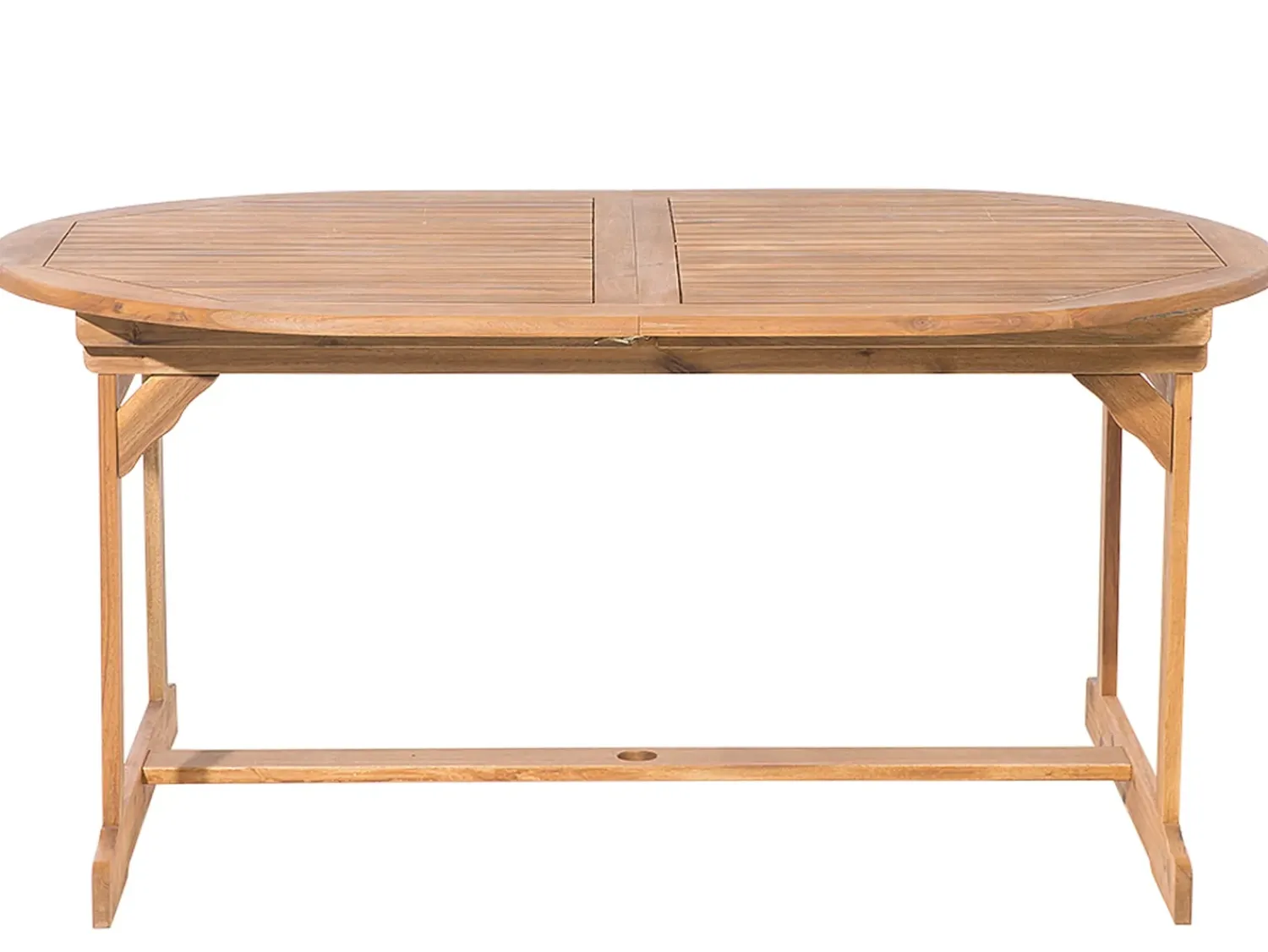 Discount Beliani Set da pranzo da giardino 8 posti MAUI con cuscini Legno d'acacia Bianco sporco Bianco Marrone