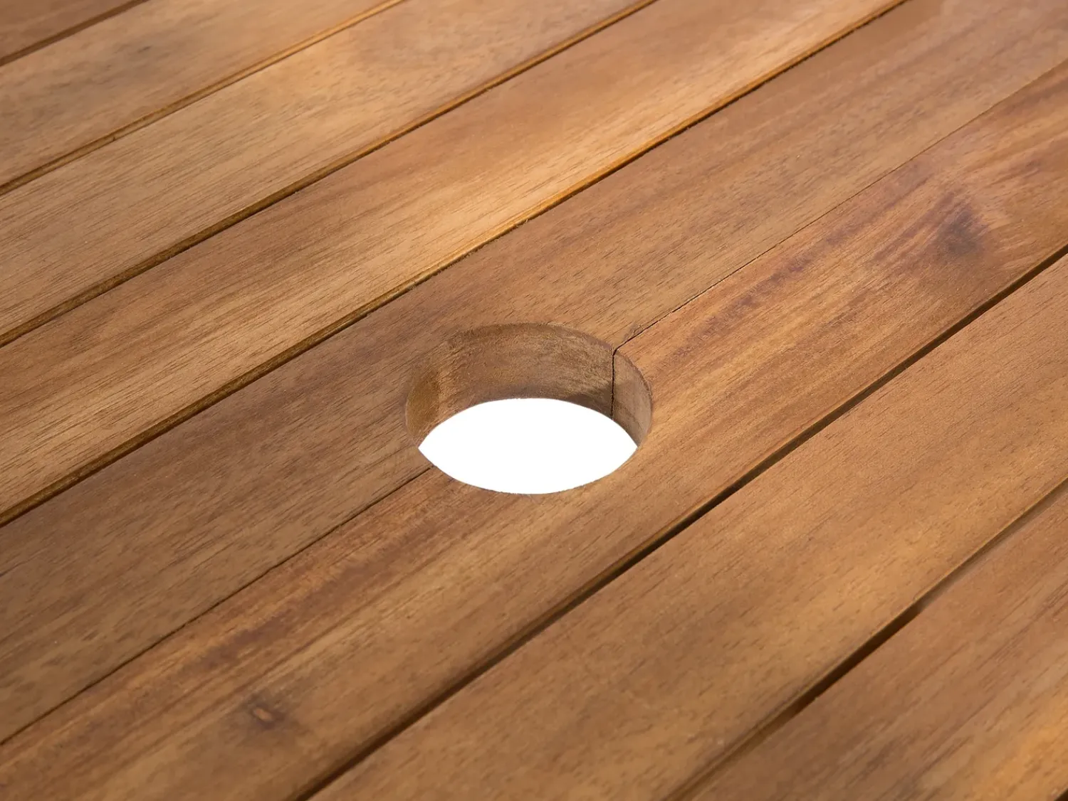 Discount Beliani Set da pranzo da giardino 8 posti MAUI con cuscini Legno d'acacia Bianco sporco Bianco Marrone