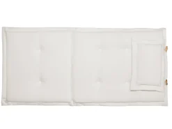 Discount Beliani Set da pranzo da giardino 8 posti MAUI con cuscini Legno d'acacia Bianco sporco Bianco Marrone