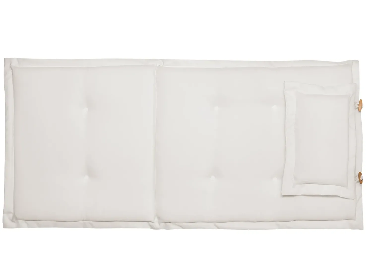 Discount Beliani Set da pranzo da giardino 8 posti MAUI con cuscini Legno d'acacia Bianco sporco Bianco Marrone