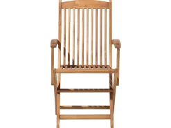 Discount Beliani Set da pranzo da giardino 8 posti MAUI con cuscini Legno d'acacia Bianco sporco Bianco Marrone