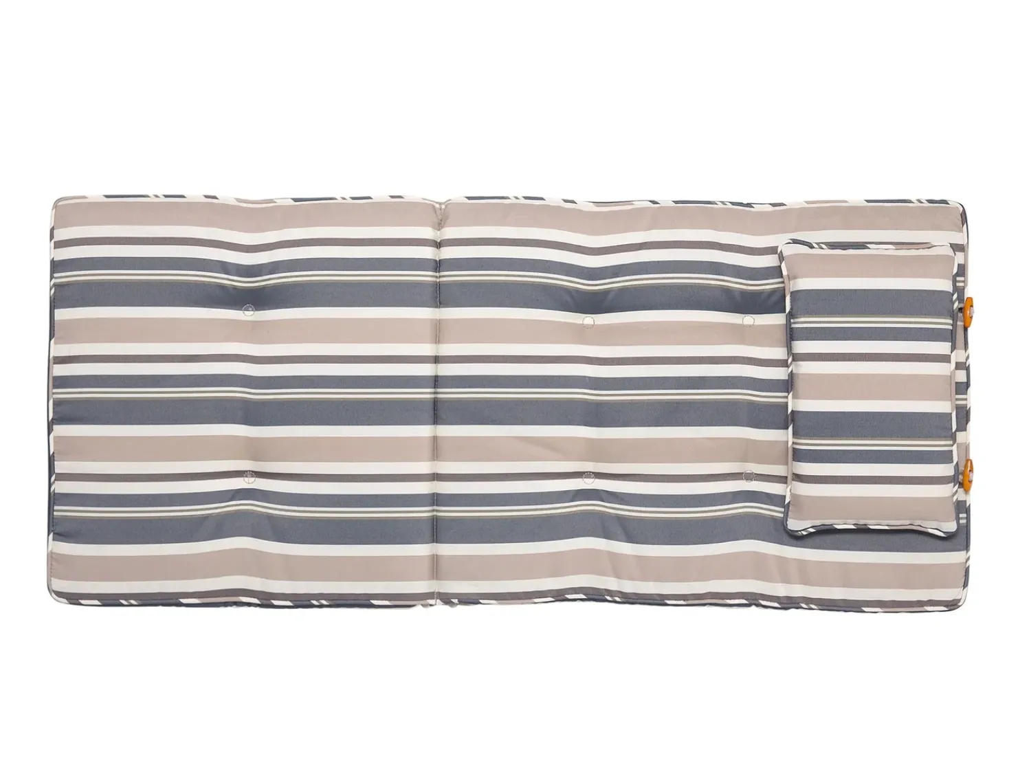 Online Beliani Set da pranzo da giardino 8 posti MAUI con cuscini Legno d'acacia Multicolore Beige Blu Marrone Multicolore