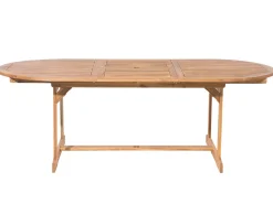 Online Beliani Set da pranzo da giardino 8 posti MAUI con cuscini Legno d'acacia Multicolore Beige Blu Marrone Multicolore