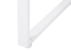 Beliani Set da pranzo da giardino 8 posti PANCOLE con cuscini Metallo Grigio Bianco Grigio