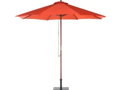 Discount Beliani Set da pranzo da giardino 8 posti MAUI con Ombrellone Legno d'acacia Rosso scuro Rosso Marrone