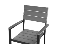 Sale Beliani Set da pranzo da giardino 6 posti COMO Grigio Grigio Nero