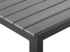 Sale Beliani Set da pranzo da giardino 6 posti COMO Grigio Grigio Nero
