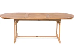 Sale Beliani Set da pranzo da giardino 8 posti MAUI con cuscini Legno d'acacia Blu Blu Marrone