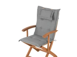 Hot Beliani Set da pranzo da giardino 8 posti MAUI con cuscini Legno d'acacia Grigio Grigio Marrone