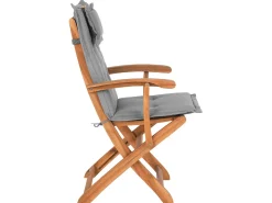 Hot Beliani Set da pranzo da giardino 8 posti MAUI con cuscini Legno d'acacia Grigio Grigio Marrone