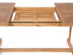 Hot Beliani Set da pranzo da giardino 8 posti MAUI con cuscini Legno d'acacia Grigio Grigio Marrone