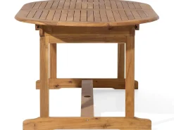 Hot Beliani Set da pranzo da giardino 8 posti MAUI con cuscini Legno d'acacia Grigio Grigio Marrone