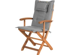 Hot Beliani Set da pranzo da giardino 8 posti MAUI con cuscini Legno d'acacia Grigio Grigio Marrone