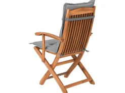 Hot Beliani Set da pranzo da giardino 8 posti MAUI con cuscini Legno d'acacia Grigio Grigio Marrone