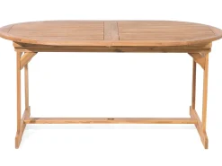 Hot Beliani Set da pranzo da giardino 8 posti MAUI con cuscini Legno d'acacia Grigio Grigio Marrone