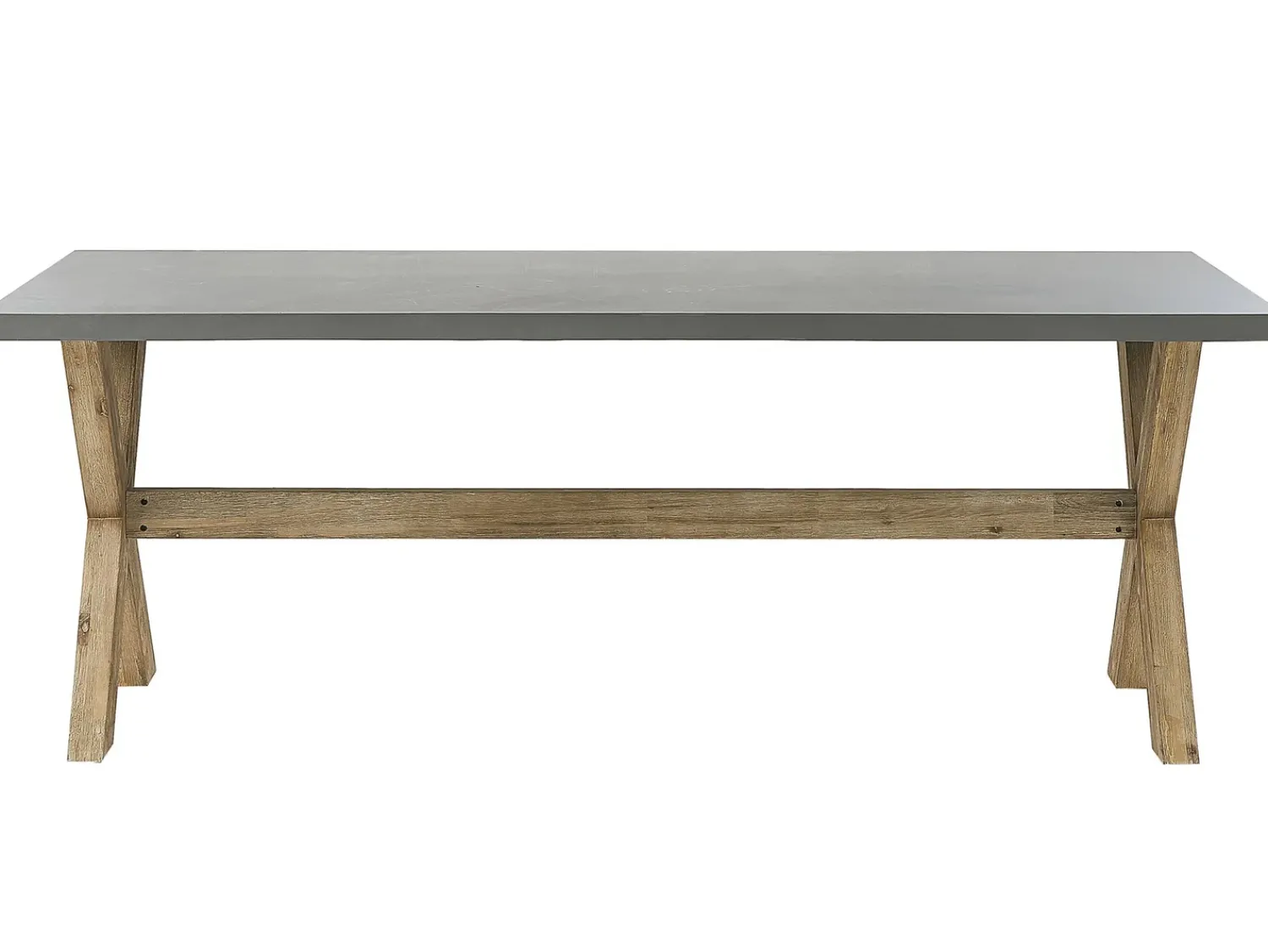 Discount Beliani Set da pranzo da giardino 6 posti OLBIA con cuscini Beige Beige Marrone Grigio