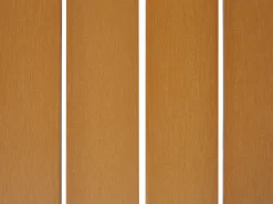 Outlet Beliani Set da pranzo da giardino 4 posti CAVOLI con cuscini Metallo Grigio Bianco Grigio Marrone