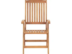 Clearance Beliani Set da pranzo da giardino 6 posti JAVA con cuscini Legno d'acacia Grigio grafite Grigio Marrone