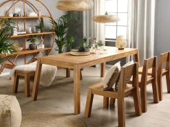 Hot Beliani Set da pranzo da giardino 6 posti LIVORNO Legno d'acacia Marrone