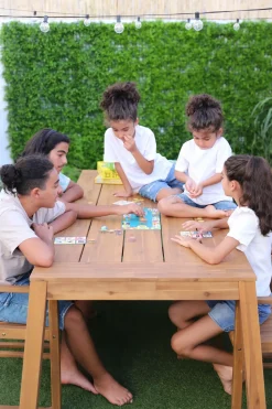 Online Beliani Set da pranzo da giardino 6 posti LIVORNO Legno d'acacia Marrone